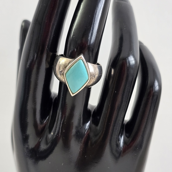Sterling Silver 925 Turquoise Ring - Picture 6 of 9